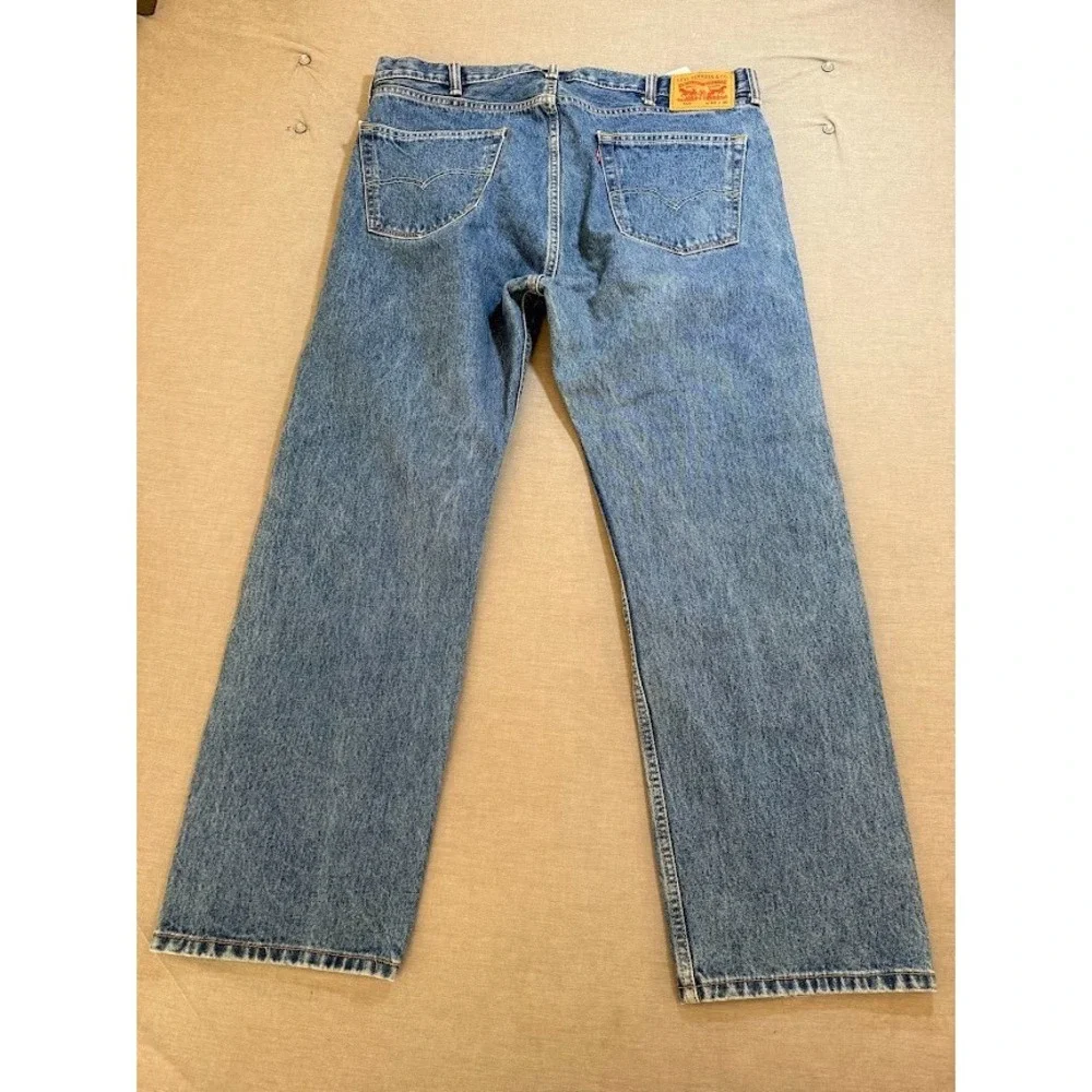 Levi's 505 Jeans Mens 40 Blue‎ Denim Straight Loose Pocketed Men 40X30.